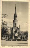 Cegléd, Evangélikus templom, Kossuth szobor, nyomda (EK)