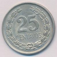 Salvador 1944. 25c Ag T:1- Salvador 1944. 25 Centavos Ag C:AU