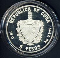 Kuba 1993. 5P Ag "Postatörténet-hajó" T:PP