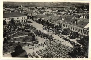 1940 Szamosújvár, Gherla; bevonulás / entry of the Hungarian troops (ragasztónyom / gluemark)