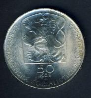 Csehszlovákia 1973. 50K Ag "Jesensky születésének 100. évfordulója" T:2