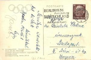 1936 Berlin, Reichssportfeld, Olympia Stadion, Führerloge / Olympic Stadium. So. Stpl