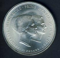Dánia 1967. 10K Ag "Esküvő-Margit hercegnő" T:1