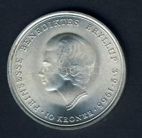 Dánia 1968. 10K Ag "Esküvő-Benedikte hercegnő" T:1