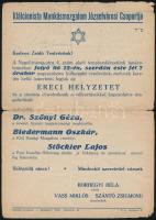 cca 1946 A Klálcionista Munkásmozgalom Józsefvárosi Csoportja meghívója előadásra