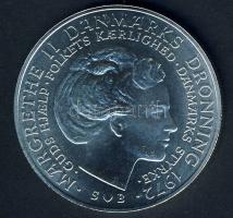 Dánia 1972. 10K Ag "Frigyes halála-Margit trónralépése" T:BU