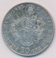 1845B 20kr Ag "V. Ferdinánd" T:2 patina
Huszár 2081., Unger III.:1419