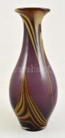 Muranoi fújt váza, több rétegű, jelzés nélkül, hibátlan, m:39 cm