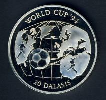 Gambia 1994. 20D Ag "Labdarúgó VB" T:PP