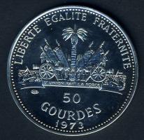 Haiti 1973. 50G Ag "Labdarúgó VB" T:PP