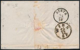 9kr HP III levélen "SZEGEDIN" 9kr HP III on cover "SZEGEDIN"