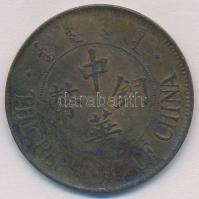 Kína 1924. 20c Cu T:2- China 1924. 20 Cash Cu C:VF