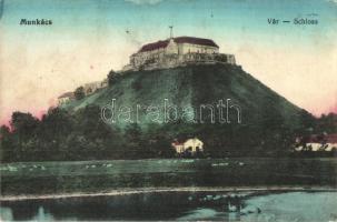 Munkács, Mukacheve, Mukacevo; vár / castle + K.UND K. ETAPPENSTATIONSKOMMANDO