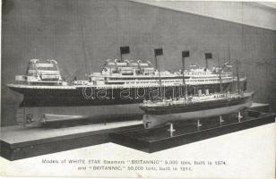 Britannic, Models of White Star steamers (small tear)