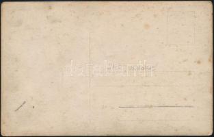 cca 1907-1918 Az SMS Uskoke és legénysége, fotó, hátulján feliratozva, 9×14 cm