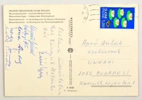 Lázár György, Keserű Ferenc és más kommunista politikusok saját kézzel aláírt képeslapja Apró Antalnak