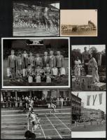 Budapesti sportesemények, 6 db fotó, 7×9,5 és 13×18 cm közötti méretekben