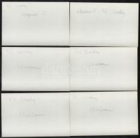 1975 Az ügető derbyn készült 10 db fotó (Api, Almás, Algéria, Absalom), hátoldalon feliratozott fotó...