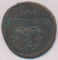 1706. X Poltura Cu "II. Rákóczi Ferenc" (8,33g) T:2,2- rep., kis patina 
Huszár: 1535., U...