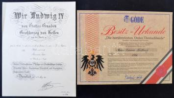 Németország DN 19db híres német kitüntetés replikája eredeti díszdobozban, mindegyik német nyelvű le...