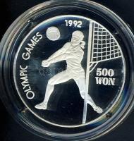 Észak-Korea 1991. 500W Ag "Barcelonai olimpia-röplabda" T:PP