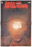 1979 Nagy Péter (?-): Az ötös számú vágóhíd, amerikai film plakát, Kurt Vonnegut regénye nyomán, hajtásnyommal, 57x39 cm
