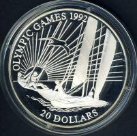 Kiribati 1992. 20$ Ag "Olimpia-vitorlázás" T:PP