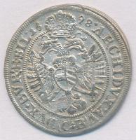 Német Államok/Szilézia 1698CB 3kr Ag "I. Lipót" T:2,2- ü.
German States/Silesia 1698CB 3 ...