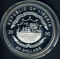Libéria 2000. 20$ Ag "George Washington" T:PP