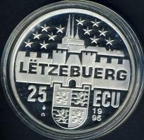 Luxemburg 1995. 25Ecu Ag "Jean & Josephine-Charlotte" T:PP