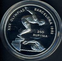 Maldív-szigetek 1990. 250R Ag "Olimpia-Úszás" T:PP