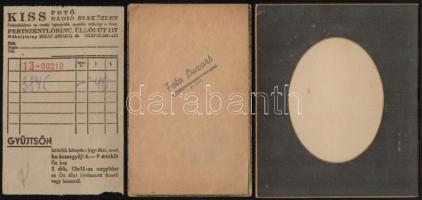 cca 1884-1960 7 db fotózással kapcsolatos okmány és egyéb papír
