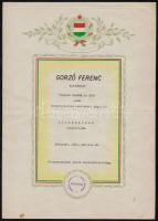 cca 1884-1960 7 db fotózással kapcsolatos okmány és egyéb papír