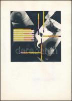 Németh Ami (?-?): Kollázsok, 3 db, 29×21 cm