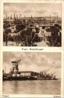 1939 Budapest XXI. Csepel, Weisz Manfréd gyár, kikötő