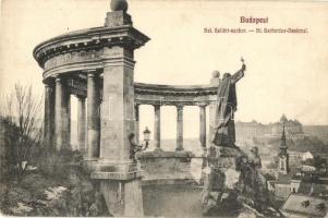 Budapest, Margitsziget, Halászbástya, Gellért szobor - 3 db régi képeslap / 3 pre-1945 postcards