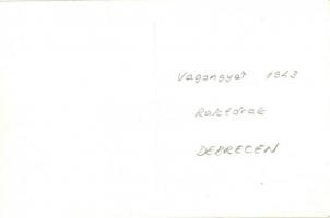 1943 Debrecen, vagongyári raktárak, vasúti sínek. photo