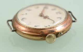 Dupla ezüst tokos zsebóra, karórává alakítva, hibátlan számlappal, működő, de tisztítandó szerkezett...