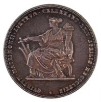 Ausztria 1879. 2G Ag "I. Ferenc József és Erzsébet királynő / Ezüstlakodalom" T:1- patina ...