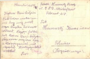 1917 Osztrák-magyar tábori konyha, hentesek húsfeldolgozás közben / WWI Austro-Hungarian K.u.K. mili...