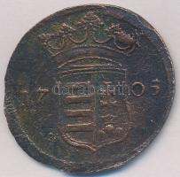 1705. X Poltura Cu "II. Rákóczi Ferenc" (7,91g) T:2,2-  Hungary 1705. X Poltura Cu "F...