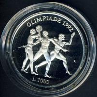 San Marino 1992. 1000L Ag "Olimpia" T:PP