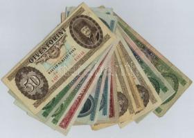 13db-os vegyes magyar forint bankjegy tétel T:III,III-