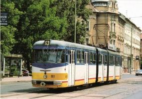 8 db modern magyar vidéki villamos motívumlap / 8 modern Hungarian tram motive cards