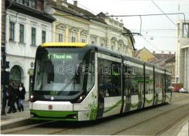 8 db modern magyar vidéki villamos motívumlap / 8 modern Hungarian tram motive cards