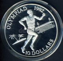Salamon szigetek 1991. 10$ Ag "Olimpia-futás" T:PP