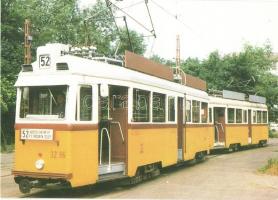 15 db modern budapesti villamos motívumlap / 15 modern tram motive cards from Budapest