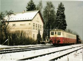 20 db modern külföldi vasút és vonat motívumlap / 20 modern Worldwide railways and trains motive car...