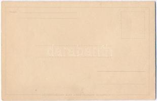 Budapest. Modern összehajtható térképes képeslap. Képzőművészeti Alap Kiadóvállalat / Modern foldabl...