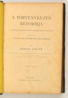 Ökröss Bálint: A törvénykezés reformja a szóbeliség, közvetlenség és nyilvánosság alapján. Javaslatu...
